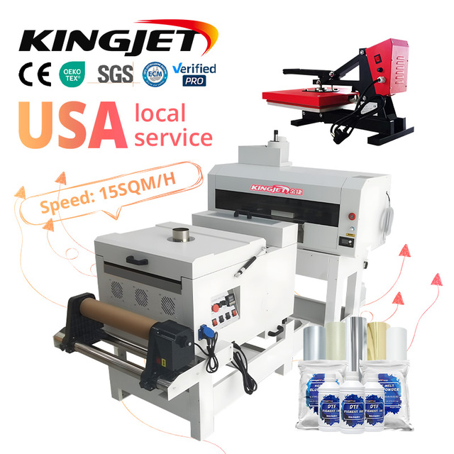 Kingjet A3 Dtf Printer Bundle Small Mini Imprimante t Shirt Printing Machine Xp600 Dtf Heat Transfer for T-shirt A3 Dtf Printer