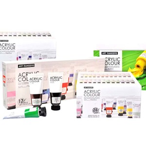 LISI Wholesale 22ML Rich Fluorescent <span class=keywords><strong>Pastel</strong></span> Pearl Color Artist Acrylic Set for Glass Canvas 48 Colors for Beginners - Product Image 5