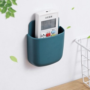 Wall Mounted Phone Charging Holder Rectangle Solid Color No Drilling Required For Office Bedroom Storage - Product Image 4