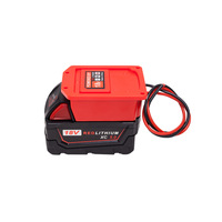 Adaptateur de roue d'alimentation pour convertisseur de batterie Milwaukee 18V avec bornes fusibles et fils connecteur d'alimentation pour voiture Rc robotique camion Rc