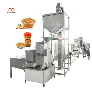 Línea de producción de mantequilla de cacahuete, máquina de sésamo Tahini, Hummus, anacardo