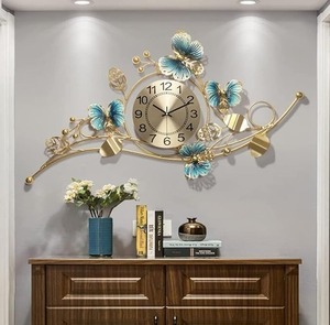 Độc Đáo Pháp Hình Dạng Kim Loại Đồng Hồ Treo Tường Thiết Kế Tốt Nhất Fancy Treo Tường Đồng Hồ Chất Lượng Cao <span class=keywords><strong>Handmade</strong></span> Fancy Đồng Hồ - Product Image 2