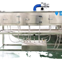 Tunnel thermique automatique de manchon de rétrécissement d'étiquette de bouteille de chauffage de vapeur d'acier inoxydable