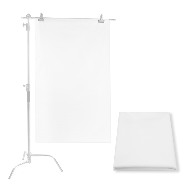 Selens 157x67 Inch 4x1.7m Diffusion Fabric Nylon Silk White Seamless Light Modifier Fabric for Photography Lighting Softbox