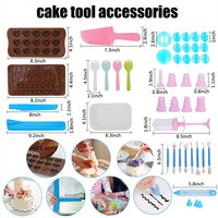 635 pièces accessoires de cuisson avec ensembles de moules à ressorts et buses de glaçage de plateau tournant pour gâteau décoration fournitures Kit outils