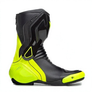 Botas de Motociclismo de Cuero Negro, Protectoras, Impermeables, Transpirables, de Secado Rápido, OEM Personalizadas para Adultos, para Todas las Estaciones - Product Image 3