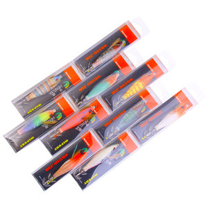 HENGJIA 8cm 5.8g Leurre de pêche horizontal lumineux pour calamar, <span class=keywords><strong>crevette</strong></span> phosphorescente pour la pêche en eau salée - Product Image 3