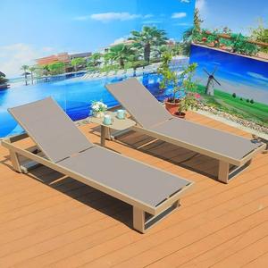 كراسي شمسية حديثة قابلة للطي للحديقة للفناء تستخدم إنشاءات معدنية متينة - Product Image 2