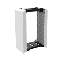 Vente en gros de supports de disques de jeux vidéo en acrylique transparent poli sur mesure, tour de rangement universelle pour la maison et le bureau