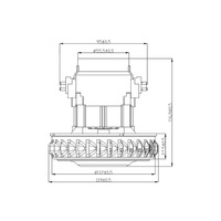Moteur d'aspirateur balai et eau AC à balais, 100-240V 900W V2Z-J112A, pièces de rechange, direct usine