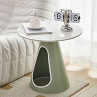 Table basse en métal, style nordique, ensemble de meubles, table ronde moderne, table d'appoint, table à thé, table d'appoint latérale, table basse en marbre blanc de luxe pour salon