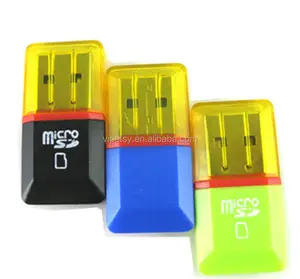 Práctico gran oferta Drive mini Mi T-Flash TF lector de tarjetas SD USB 2,0 con adaptador de tapa lector de tarjetas de memoria