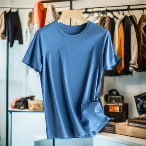 पुरुषों के कपड़े ट्रेंडिंग उत्पाद नए आगमन गुणवत्ता टी शर्ट थोक नरम विंटेज टी शर्ट काले कपास एसिड वॉश टी-शर्ट