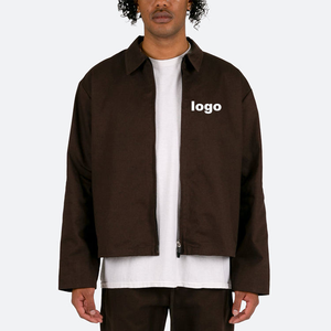 2023 OEM tùy chỉnh in ấn logo cơ bản cotton quần áo làm việc Áo khoác cho nam giới - Product Image 1