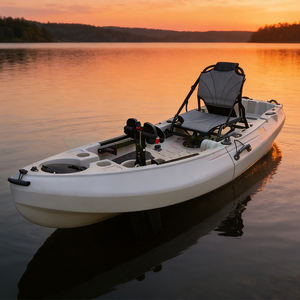 Kayak modulaire à pédales, double siège, type sit-on-top, pour la pêche, kayak de pêche pour 2 personnes, en plastique, avec pédales. - Product Image 3