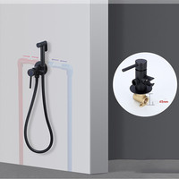 Robinet de pulvérisation de bidet de salle de bain YLF7505-2, montage mural, ensemble de pulvérisation de bidet de toilette en laiton dissimulé