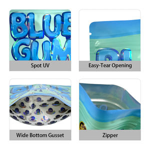 Bolsas de Mylar de Calidad con Impresión UV, Resistentes al Olor y Reutilizables, de 3.5g, 7g, 14g y 28g, para Empacar Dulces, Tabaco, Hierbas, Flores y Alimentos - Product Image 3