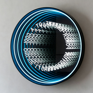Luz LED Circular de Pared para Interiores, Color Azul, 178 °   Letrero Publicitario con Ángulo de Visión Amplio - Product Image 1