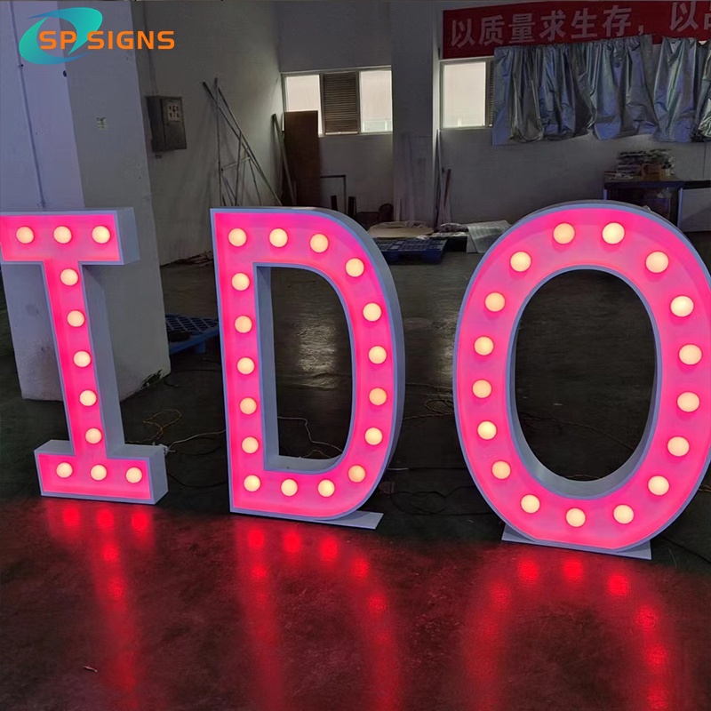 Iluminação de letras luminosas 3d sp, decorações para marquee, carta, 3ft, 4ft, 5ft, 6 pés de luz, amor, me casar, lâmpada de carta