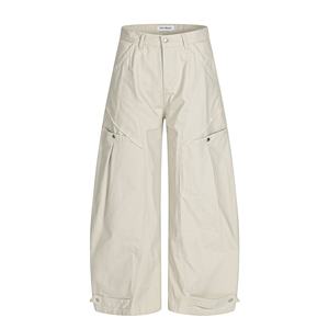 <span class=keywords><strong>Pantalon</strong></span> décontracté à jambes larges 11KN, neutre, de haute qualité, design rétro et simple, amincissant, multi-poches, <span class=keywords><strong>pantalon</strong></span> cargo ample - Product Image 6