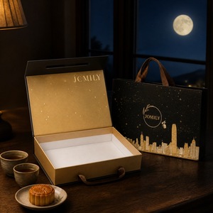 Boîte cadeau rigide en forme de livre avec logo personnalisé, estampage à chaud, poignée et fermeture magnétique, emballage en papier pour cadeaux d'affaires, souvenirs, OEM - Product Image 6