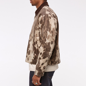 Nouvelle Collection 2025 – Blouson <span class=keywords><strong>Homme</strong></span> Automne Coupe-Vent Grande Taille Style Workwear Décontracté Hip-Hop Imprimé Lettres Matelassé 100% Coton Écologique - Product Image 4
