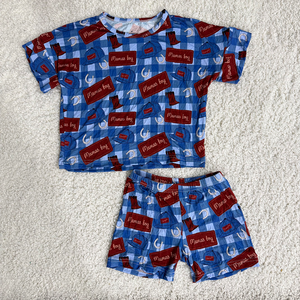Nuovo Stile <span class=keywords><strong>Abbigliamento</strong></span> Estivo per Bambini in Bambù, Top Largo con Maniche a Goccia e Stampa Integrale, Set 2 Pezzi per Bambini e Bambine - Product Image 5