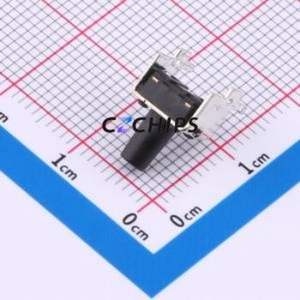 TC-00100-095E Tactile Switch Through hole,6.2x7.5mm Switch Single Pole Single Throw Round Button 2.5N Right Angle Insert - Product Image 2