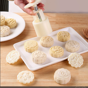 Stampo 3D a Pressione Manuale a Forma <span class=keywords><strong>di</strong></span> <span class=keywords><strong>Rosa</strong></span>, Stampo Floreale per Torte <span class=keywords><strong>di</strong></span> Fagioli Mung e Pasticcini Snow Skin - Product Image 4