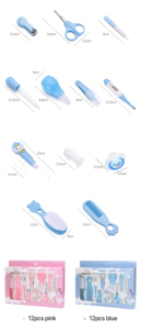 Newborn baby products Infant Manicure <strong>Kids</strong> Skin Safety Clippers Health Comb Baby Skin Care Body Products <strong>Set</strong> - Product Image 3