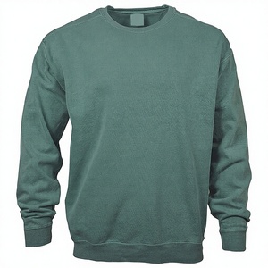 Sweat-shirt vert sauge Evergreen Club, minimaliste, unisexe, col rond, pull en molleton confortable, streetwear décontracté, mélange de coton doux - Product Image 3