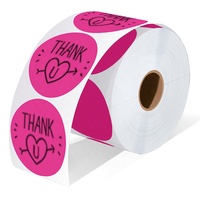 Étiquettes en papier thermique circulaires 2x2 personnalisables de haute qualité Forme unique Blanc Vert Bleu Jaune Orange; Impression personnalisée en usine