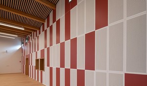 Panneaux de <span class=keywords><strong>plafond</strong></span> et panneaux muraux acoustiques perforés en plâtre, plaques de plâtre insonorisées perforées avec non-tissé - Product Image 6
