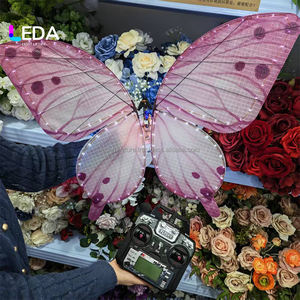 การแสดงโดรนผีเสื้อสีชมพู LEDA Bionic สำหรับงานแต่งงานและงานอื่นๆ ออกแบบมาเพื่อการใช้งานซ้ำได้ - Product Image 4