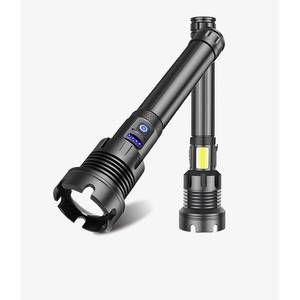 Chuangyunmai XHP90 Telescopic Zoom Flashlight USB <b>Rechargeable</b> High Intensity <b>LED</b> Torch With Side COB <b>Light</b> - Product Image 5