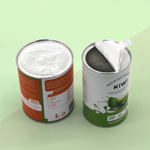 Tube de papier de poudre de protéine de grain de café de qualité alimentaire de cylindre rond d'emballage recyclé biodégradable - Product Image 2