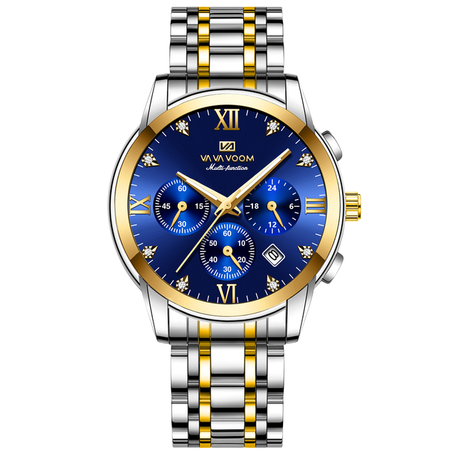VAVAVOOM 2712 Brand Men Wrist Watches Heavy Dial Quartz Clock Waterproof Sports Quartz Watch Relojes