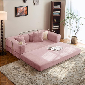 Sofá Moderno Compacto Mais Vendido, Sofá-Cama Seccional Dobrável Extensível Reclinável, Puff para Quarto, Sala de Estar e Jardim - Product Image 3
