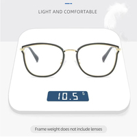 Monture de lunettes surdimensionnée TR90 2026 style coréen, verres transparents anti-lumière bleue, légers, flexibles, tendance et à la mode