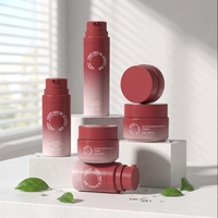 Flacon pompe airless en acrylique 15 ml 30 ml 50 ml, petits flacons cosmétiques givrés pour sérum et crème, emballage airless pour voyage