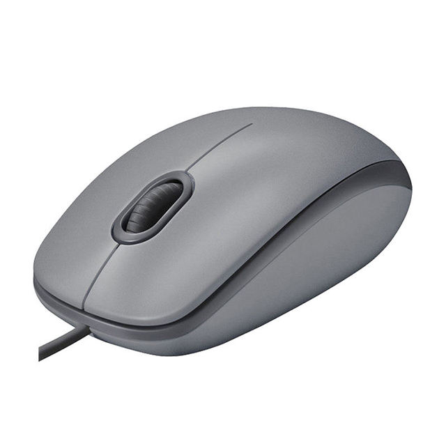 For Logitech M111 Wired Gaming Mouse 1000DPI Optical Cursor Control USB Plug Play for Multi-system Original 100% Mute Function