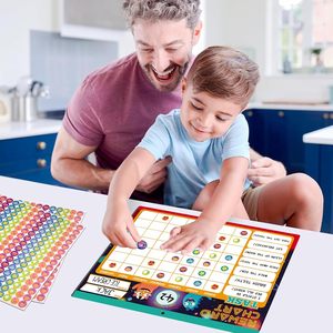 Gráfico de rutina educativa de incentivo magnético personalizado, pegatina de comportamiento para niños, gráfico de recompensa con 26 gráficos de tareas - Product Image 3