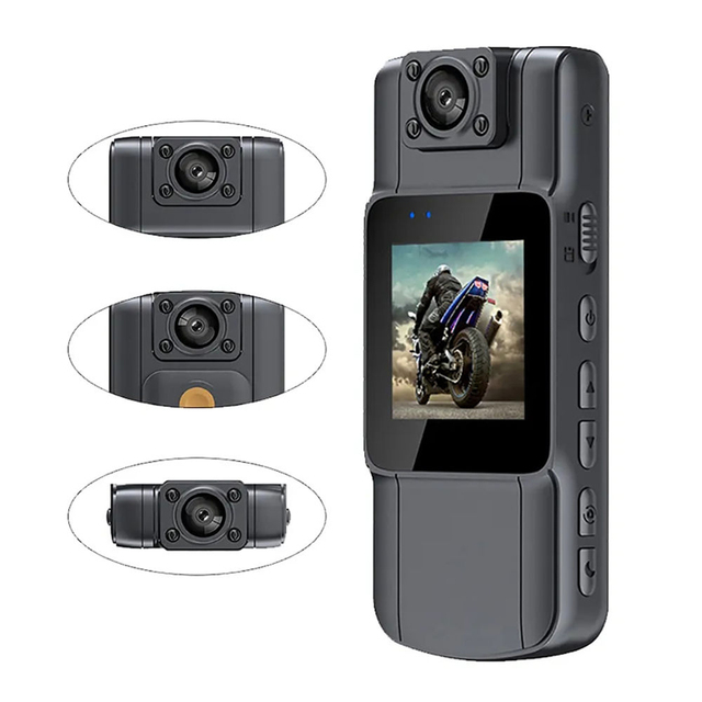 4K HD Mini Camera Night Vision Bike Motorcycle Sports DV Camcorder Outdoor Travel Driver Recorder Action Body Worn Vlog Cameras
