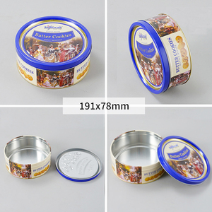 Tùy Chỉnh In Vòng Hộp Thiếc Thực Phẩm Cấp Kim Loại Bao Bì Cho Cookie Bánh Quy Kẹo Và Quà Tặng Lưu Trữ - Product Image 5