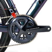 Vélo de route en fibre de carbone 700C en promotion, SENSAH 22 vitesses, frein à jante V/C, vélo de course R10 avec guidon et roues en alliage