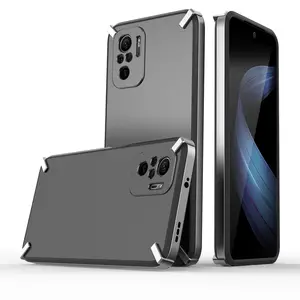 Funda trasera dura de alta calidad para móvil, carcasa protectora completa para MI Redmi Note 10 Pro, Redmi Note 10, con marco de Metal, envío rápido, superventas