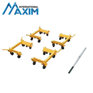 Chariot de voiture, patin, vérin de positionnement, pompe à pied, rouleau de levage de pneu hydraulique, chariot de levage, 4 roulettes - Product Image 5