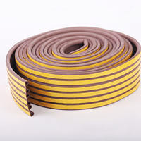 Sello adhesivo de espuma EPDM tipo D para puertas, ventanas, Marco, tapón de tiro de aire, antipolvo, insonorizado con cinta trasera