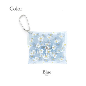 Miniature Daisy Print Jewelry Storage Bag, PVC Ring, Earring, Bracelet Storage Pouch, Coin <b>Purse</b> - Product Image 5