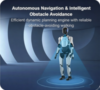 İnsansı Robot AGIBOT A2 Ultra 40 DOF Yürüyen Robot, Sergi Salonu Müze Resepsiyon Rehber Robotu için Jest Etkileşimi